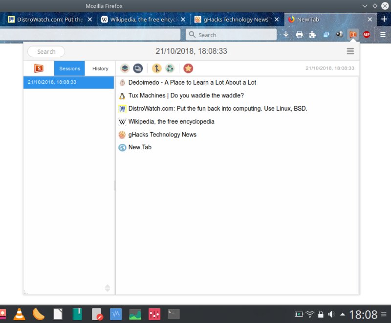 Session save & restore