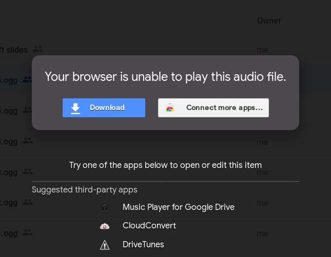 OGG files, no automatic playback