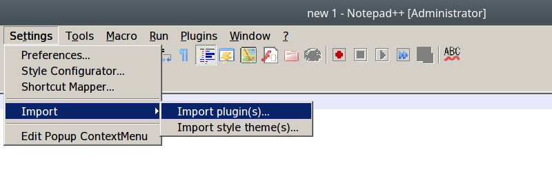 Import plugins