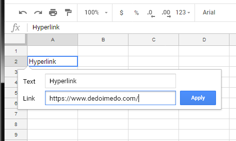 Sheets, hyperlink, right click action