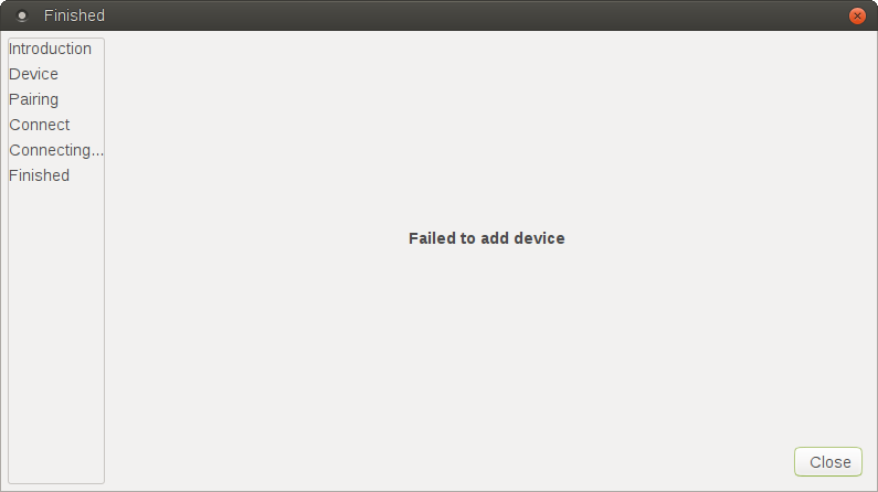 BT manager, different looks, error