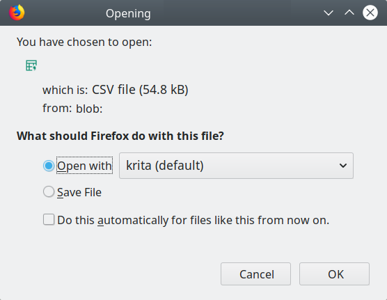 CSV files, bad association