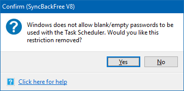 Scheduler restriction