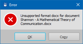 Cannot open DOCX