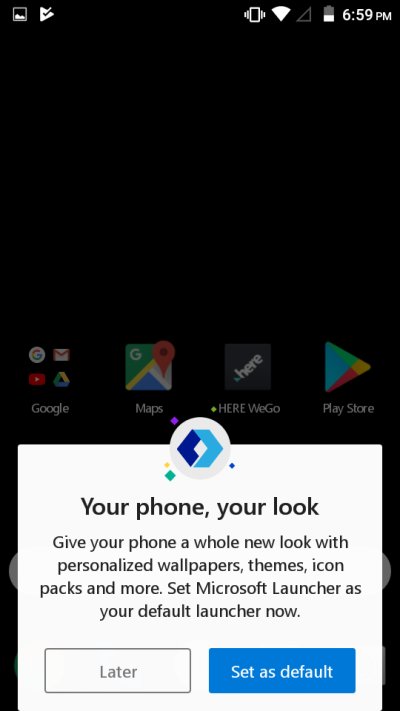 Microsoft Launcher, customize 1