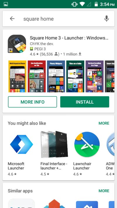 Square Home, installation