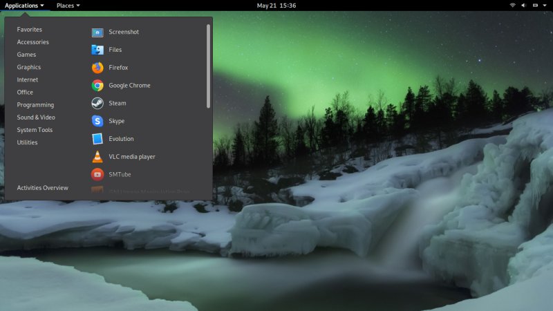 Desktop, no extensions