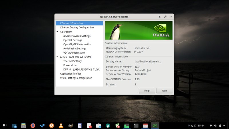 Nvidia installed
