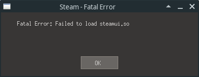 Steam failed to run