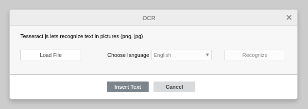 OCR plugin