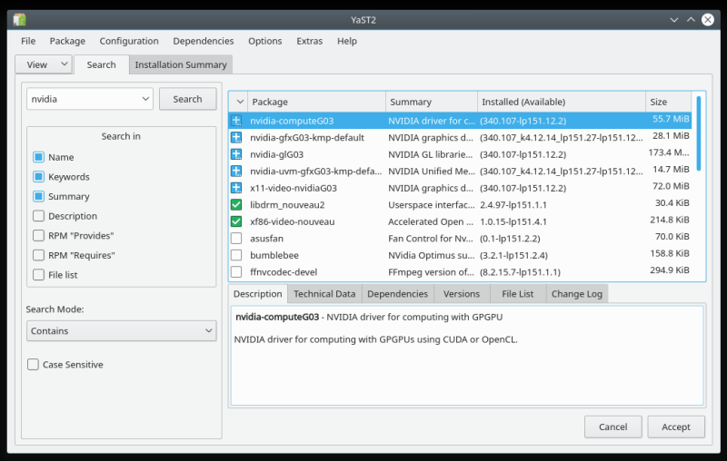 Nvidia driver search
