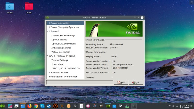 Nvidia drivers installed