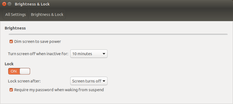 No brightness slider