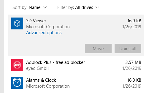 Cannot uninstall some apps