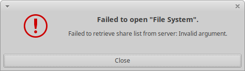 Samba error