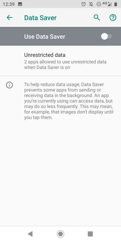 Data saver