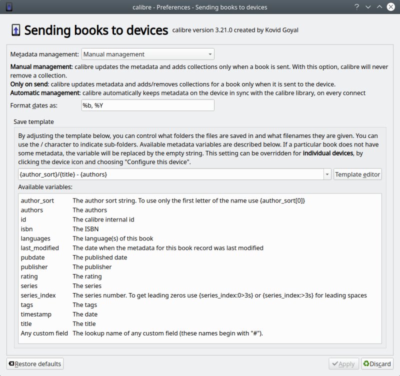 Preferences, devices