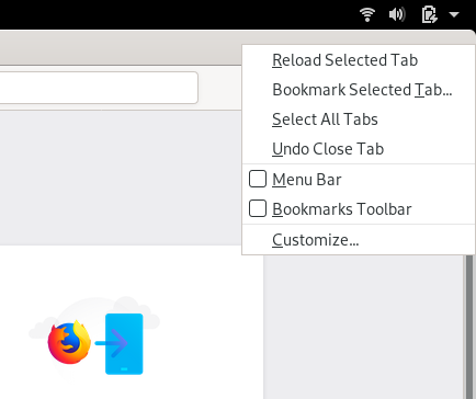 Firefox, no window buttons