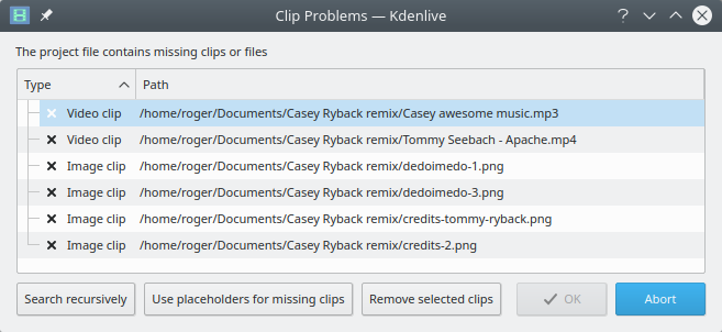 Old version, clip search