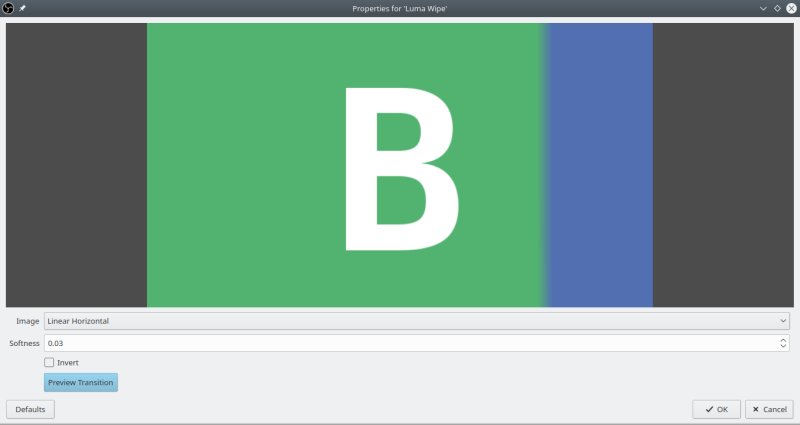 Luma wipe transition effect test