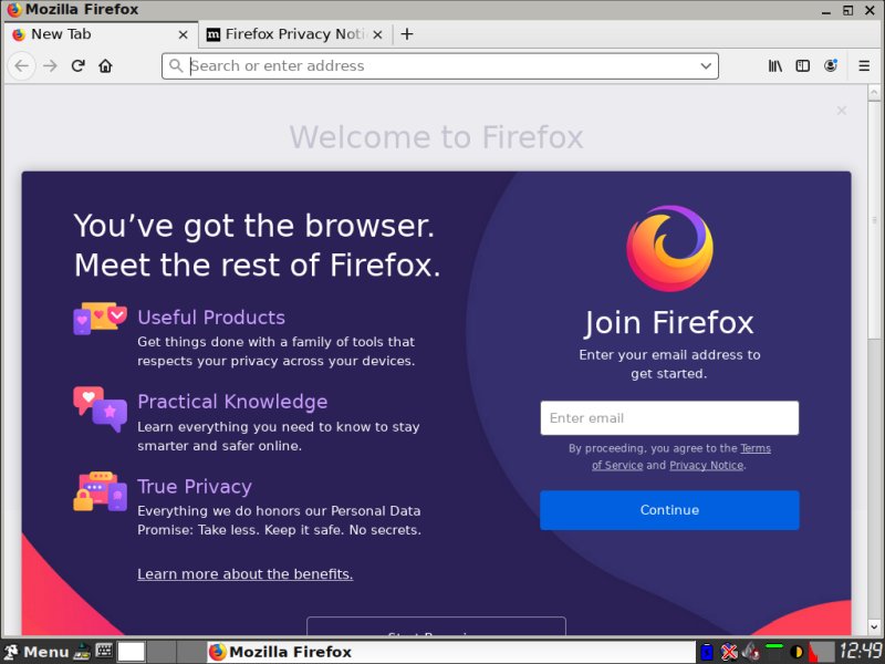 Firefox running