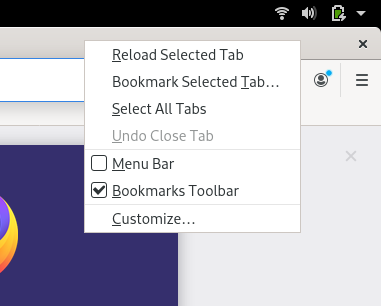 No minimize option in Firefox