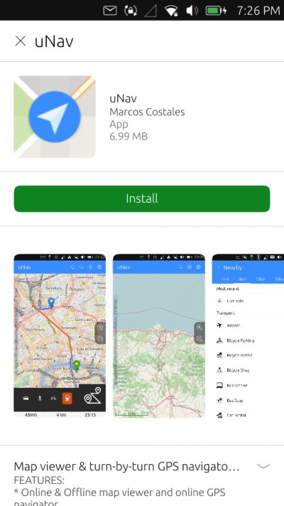 Navigation app