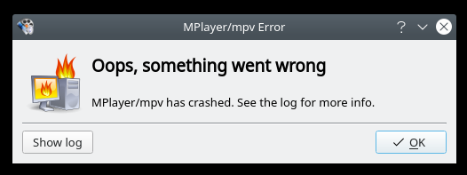 SMPlayer crash