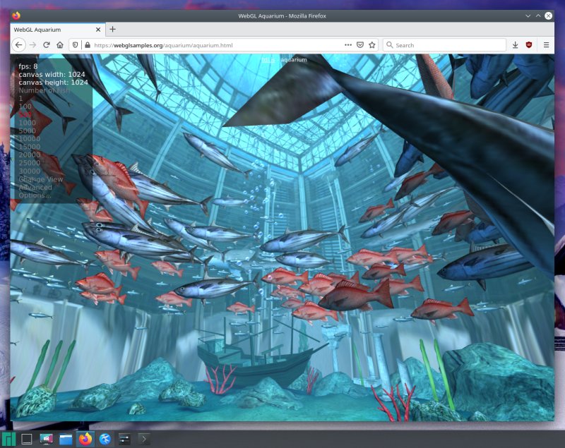 WebGL performance, Firefox