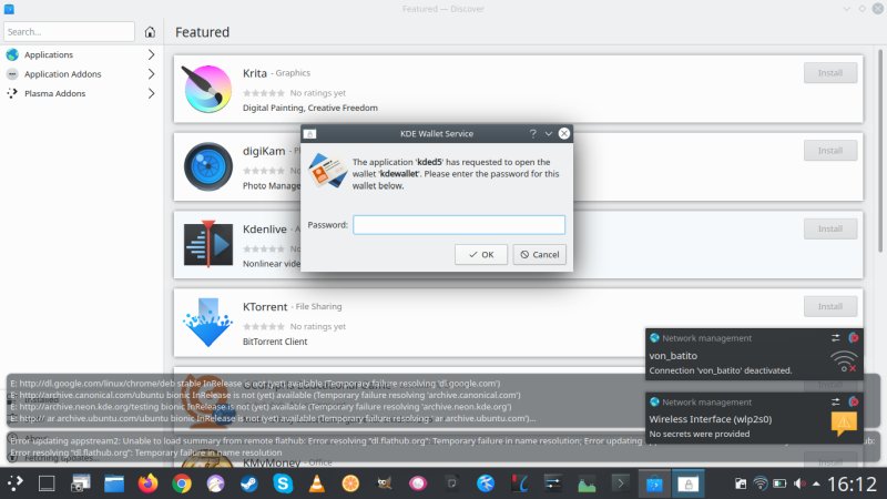 Discover, network problems