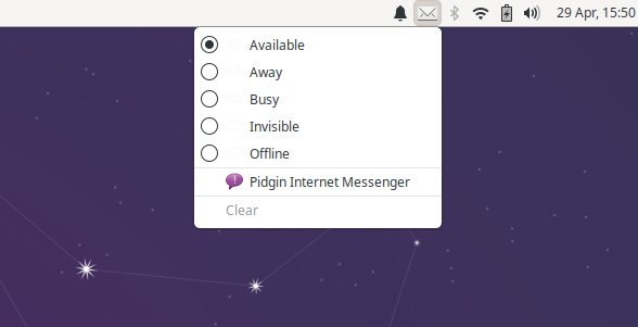 Pidgin, missing quit button