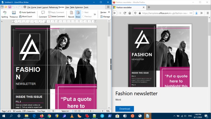 Template differences