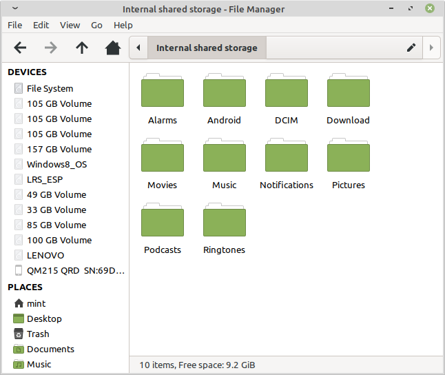 Android, serial number