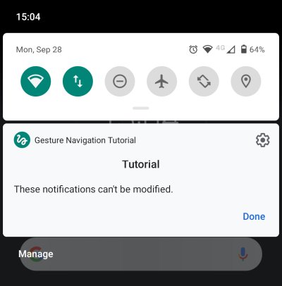 Notifications cannot be disabled