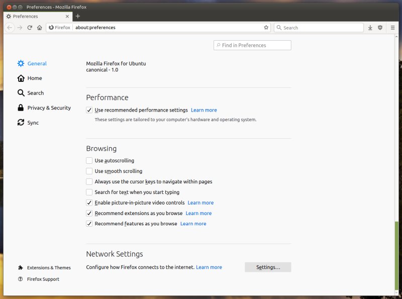Firefox, smooth scrolling
