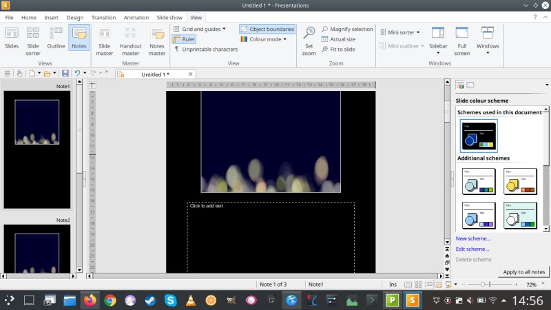Presentations, notes