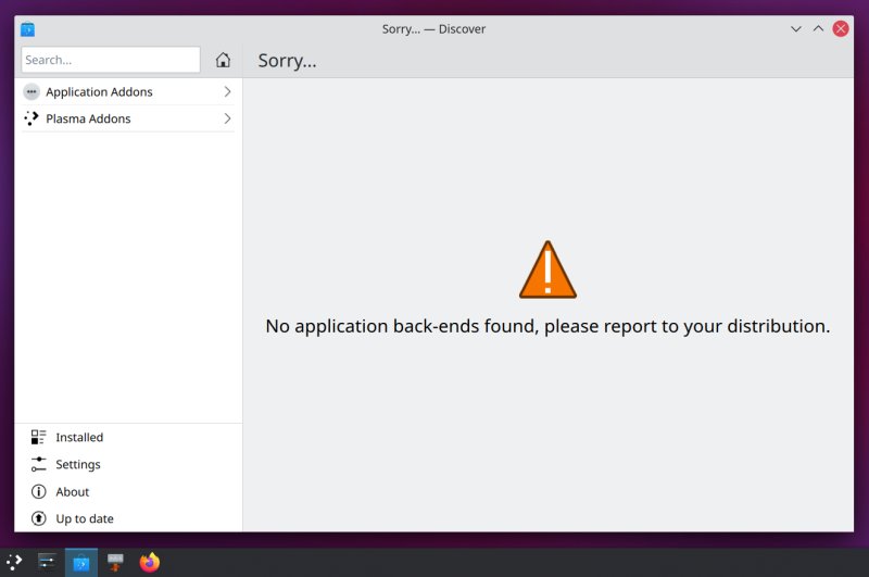 Discover backends missing