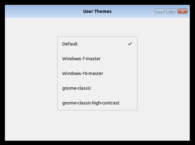 Fedora, extensions, user themes