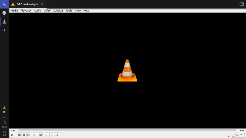 VLC, full-screen only