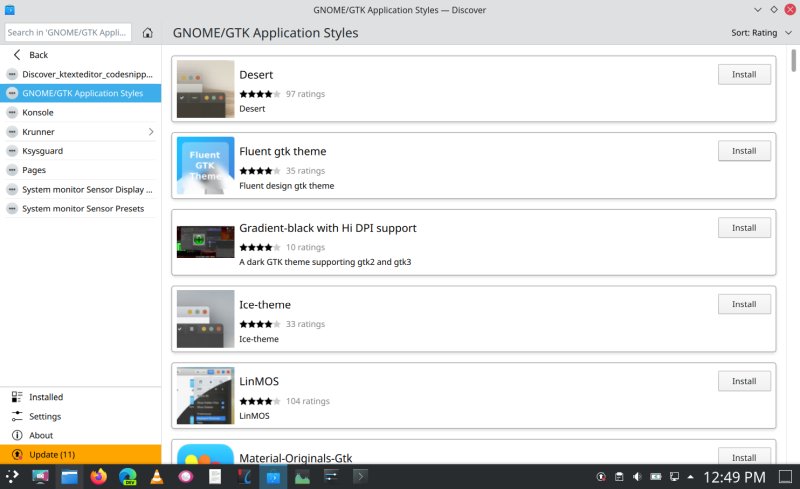 Discover, application addons