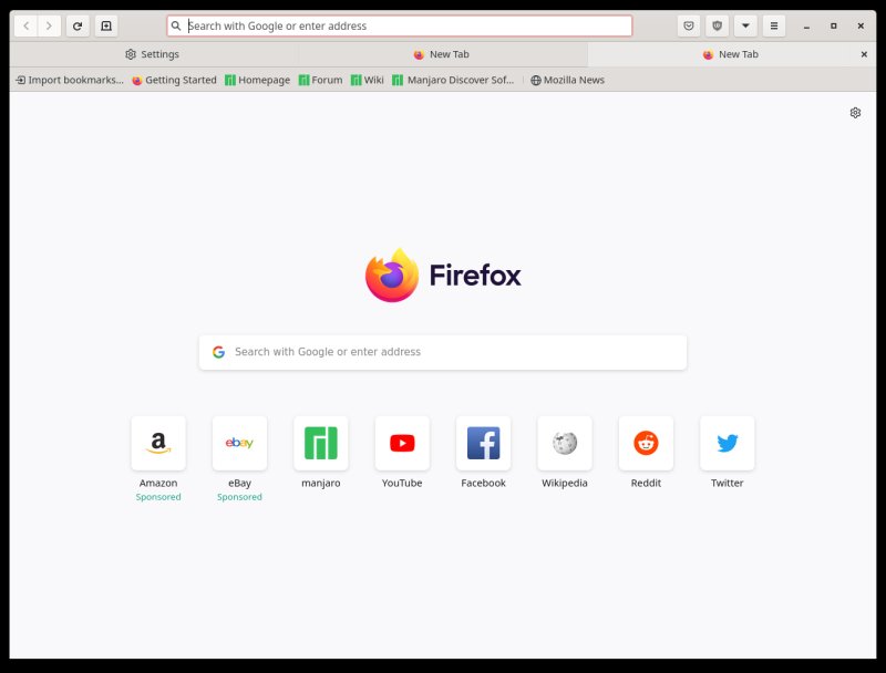 Firefox, default