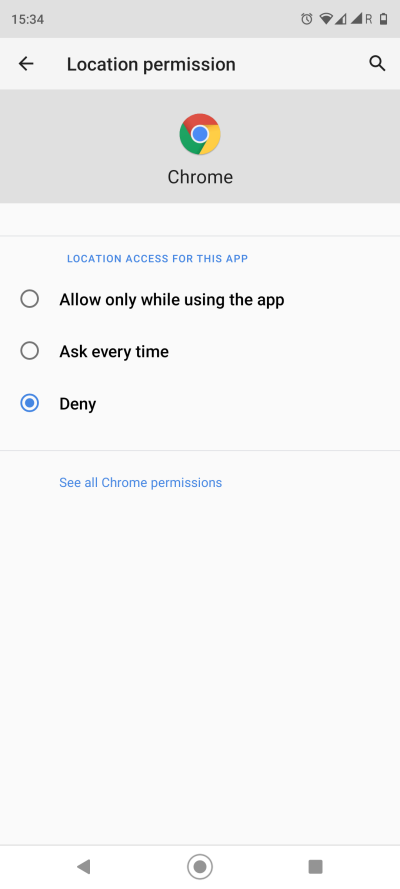 Location permissions