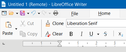 Word remote in the document title