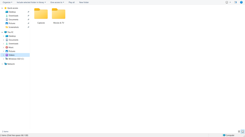 Explorer running in full screen