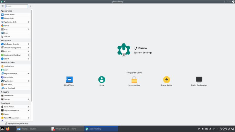 Mouse click option, Settings