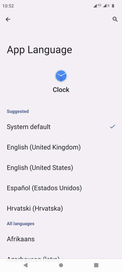 Application languages