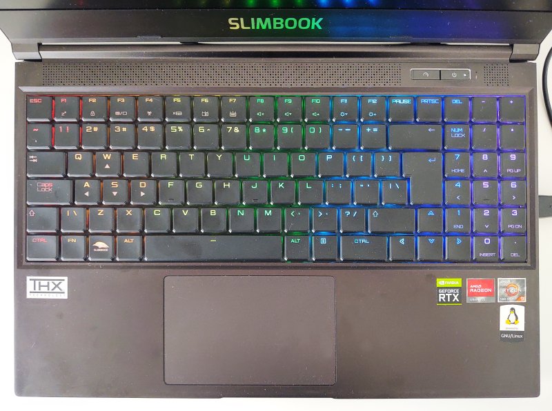 Keyboard, rainbow pattern