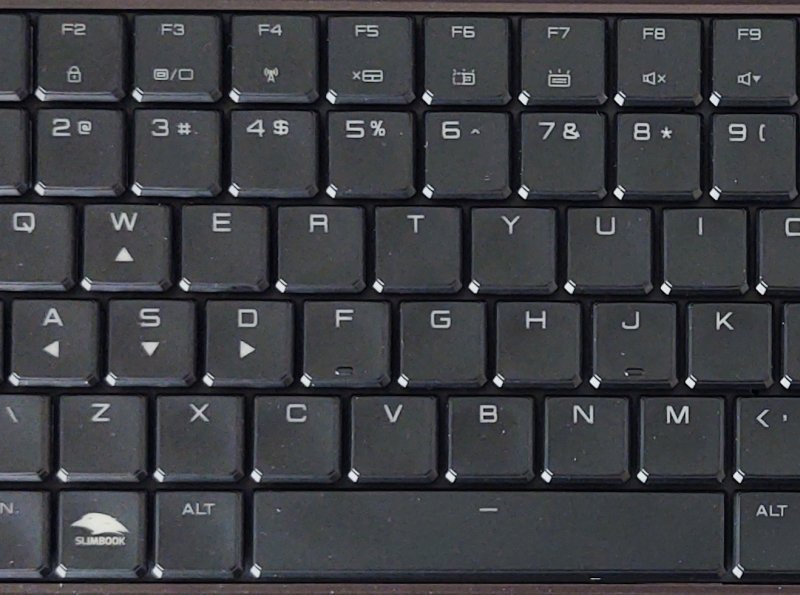 Keyboard, zoomed