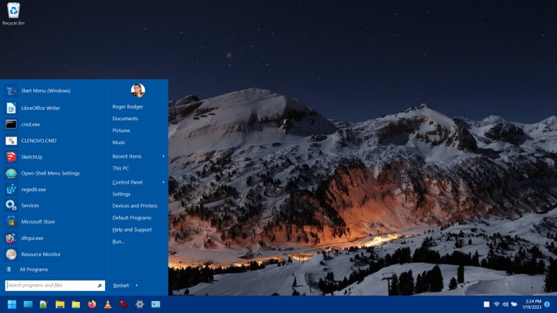 Desktop after update