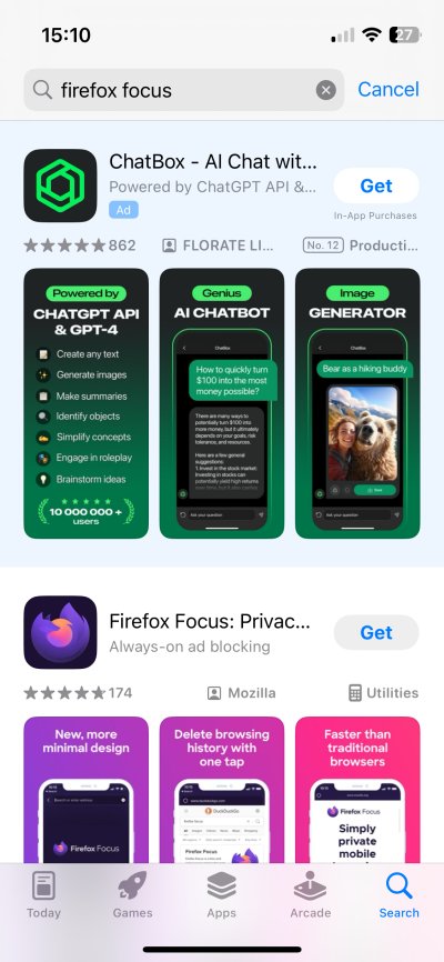 App Store ads